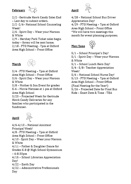 PTO Calendar